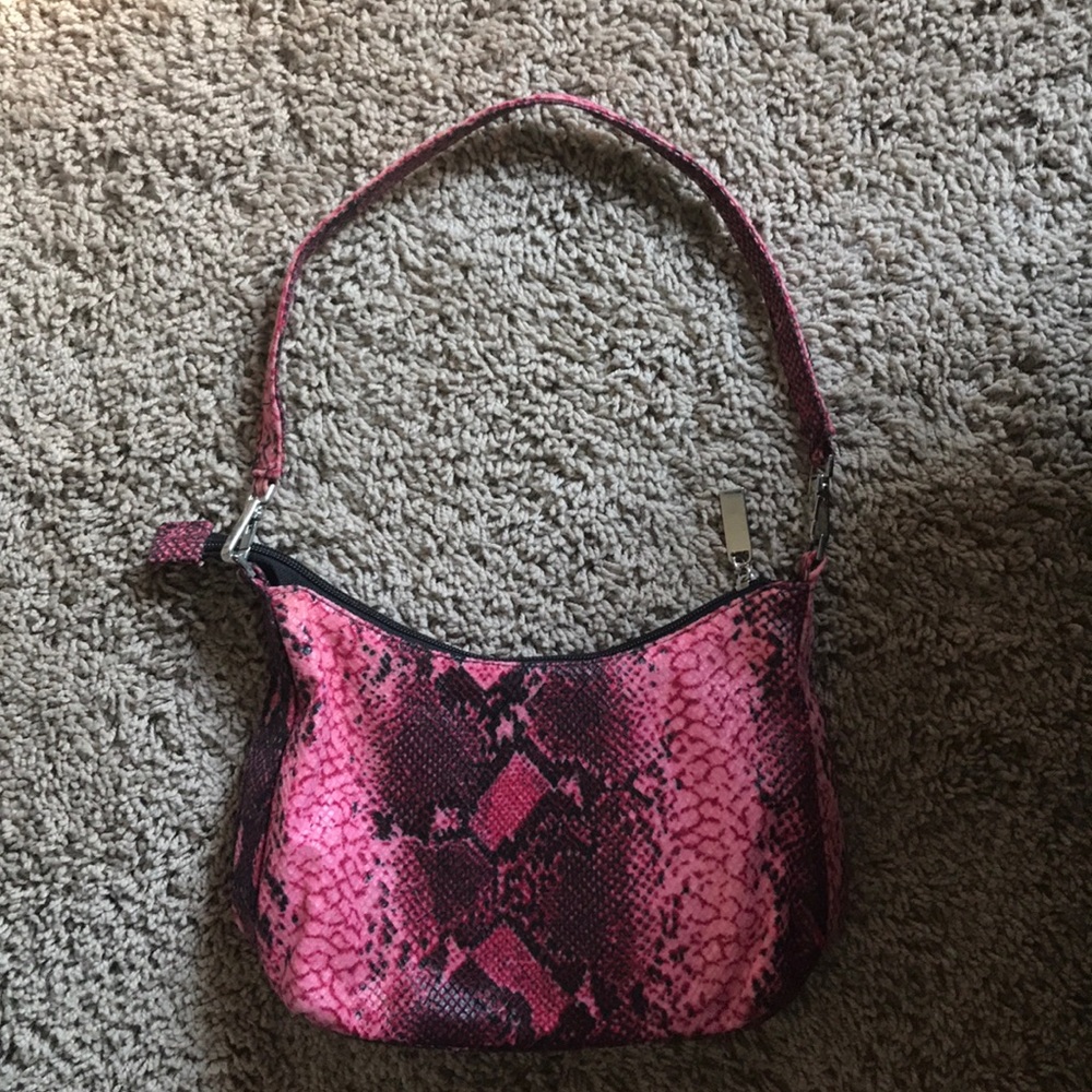 Pink Leopard Print Vintage Purse